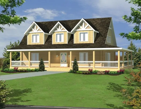 Full Rendering for House Plan #458701