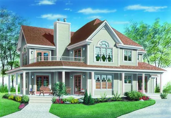 Full Rendering for House Plan #147382