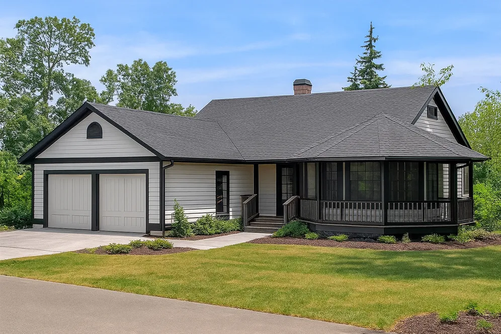 Full Rendering for House Plan #342391