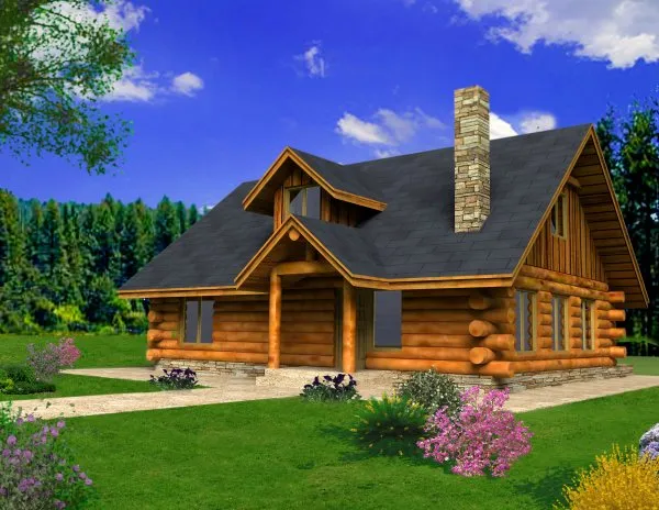 Full Rendering for House Plan #452801