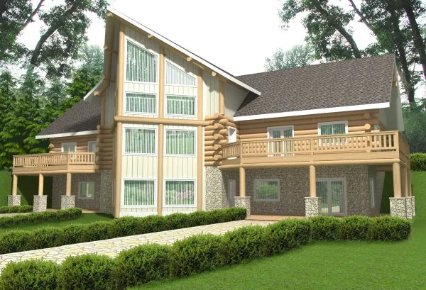 Full Rendering for House Plan #453801