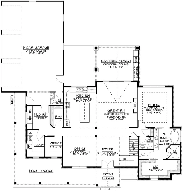 Main Floor Plan for House Plan #753182