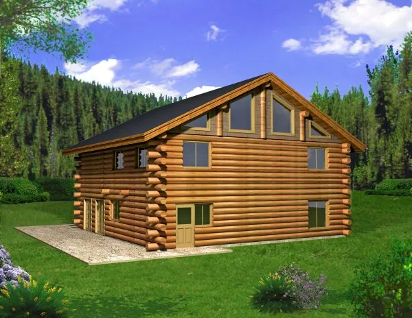 Full Rendering for House Plan #455801