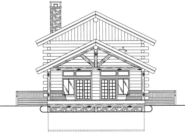 Full Rendering for House Plan #451901