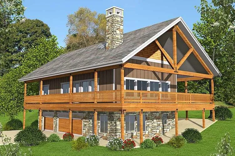 Full Rendering for House Plan #458561