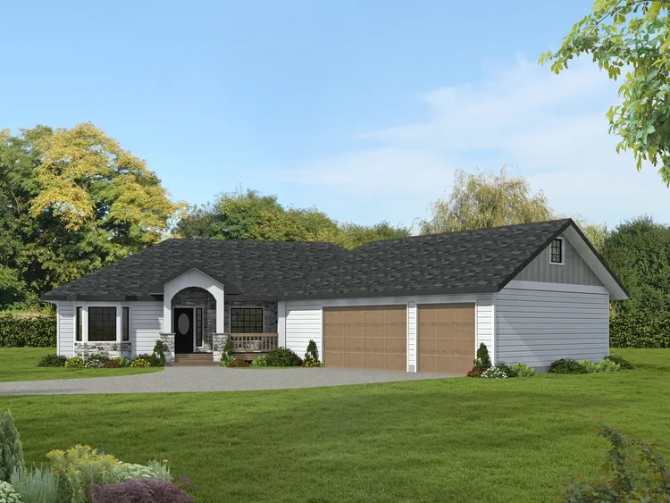 Full Rendering for House Plan #455402