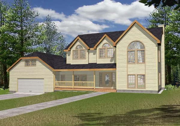 Full Rendering for House Plan #453002
