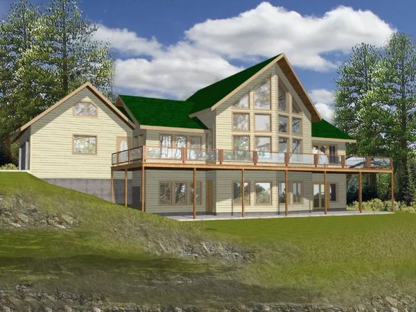 Full Rendering for House Plan #457002