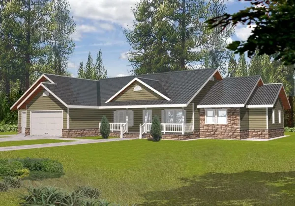 Full Rendering for House Plan #450102