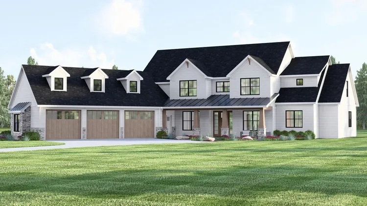 Full Rendering for House Plan #758783