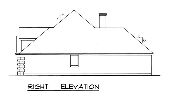 Right Elevation for House Plan #449091