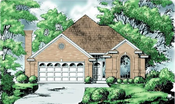 Full Rendering for House Plan #443202