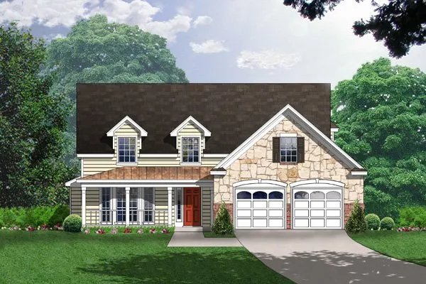 Full Rendering for House Plan #449802