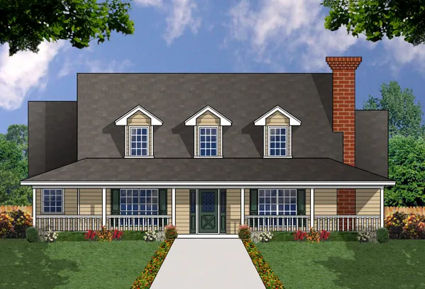 Highquality rendering for House Plan #443112