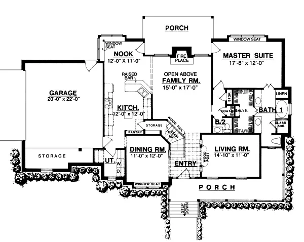 Main Floor Plan for House Plan #448612