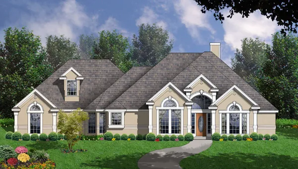 Full Rendering for House Plan #446132