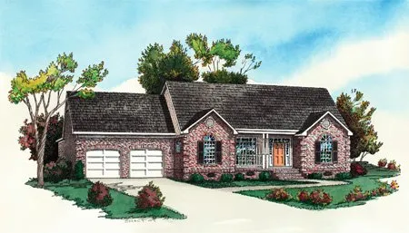 Full Rendering for House Plan #406001