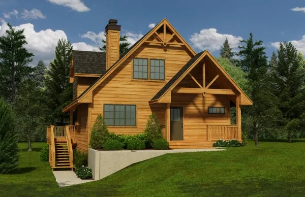 Full Rendering for House Plan #261471
