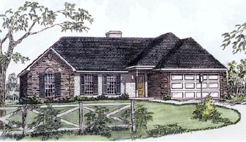 Full Rendering for House Plan #405011