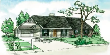 Full Rendering for House Plan #407011