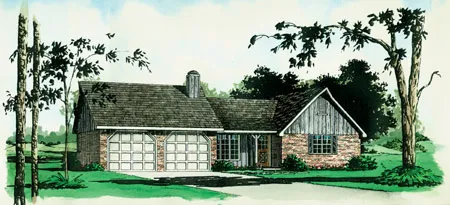 Full Rendering for House Plan #401021