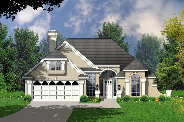 Full Rendering for House Plan #448091