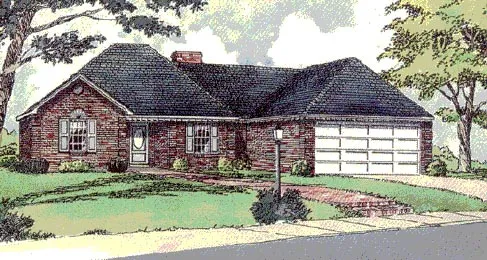 Full Rendering for House Plan #407031