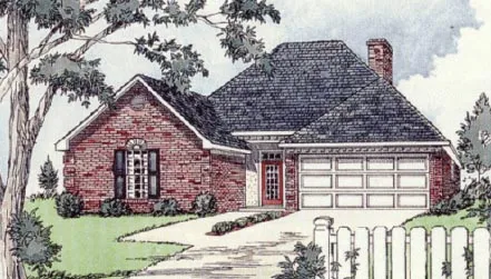 Full Rendering for House Plan #408031