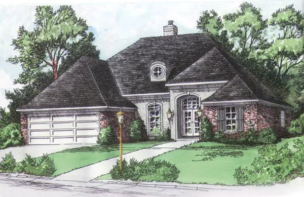 Full Rendering for House Plan #402131