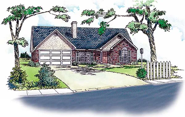 Full Rendering for House Plan #402541