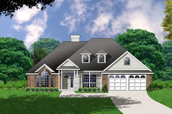 Full Rendering for House Plan #440591