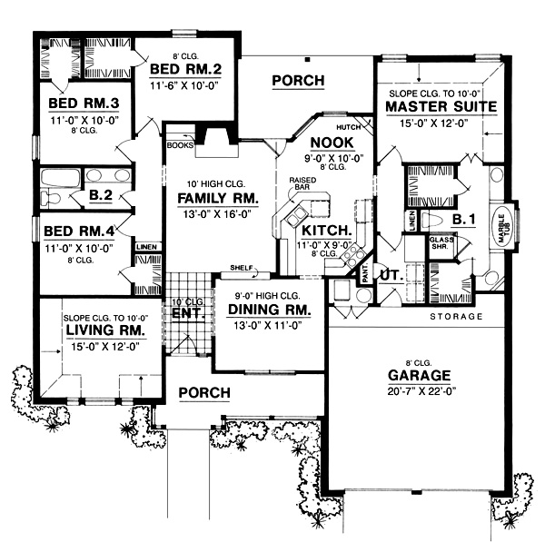 Main Floor Plan for House Plan #440591