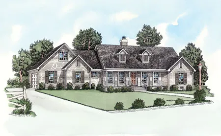 Full Rendering for House Plan #400151