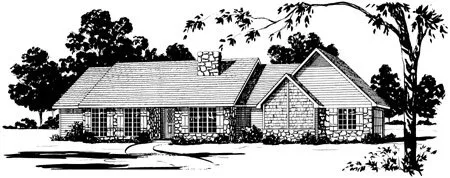 Full Rendering for House Plan #402061