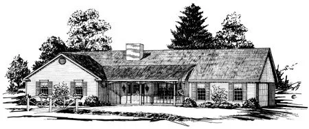Full Rendering for House Plan #406061
