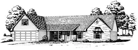 Full Rendering for House Plan #401609
