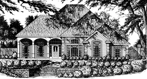 Full Rendering for House Plan #448322
