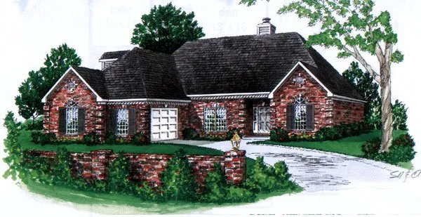 Full Rendering for House Plan #406161