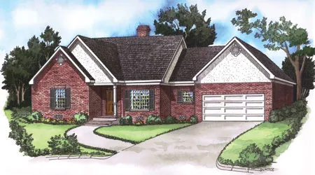 Full Rendering for House Plan #400261