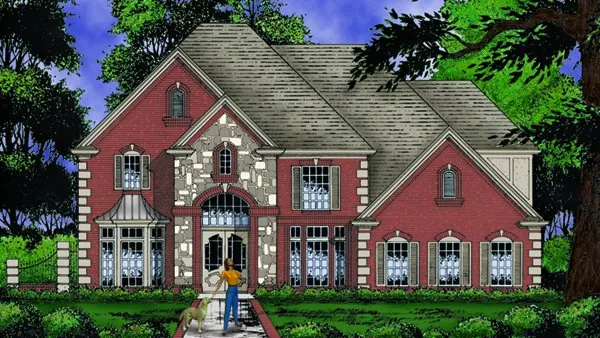 Full Rendering for House Plan #444633