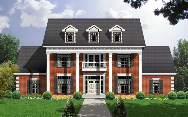 Full Rendering for House Plan #446623