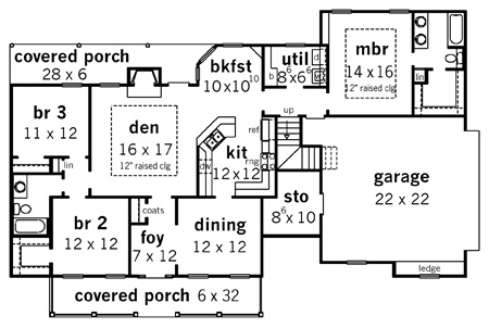 Main Floor Plan for House Plan #409261