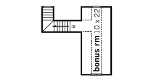 Second Floor Plan for House Plan #409261