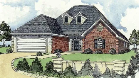 Full Rendering for House Plan #407071