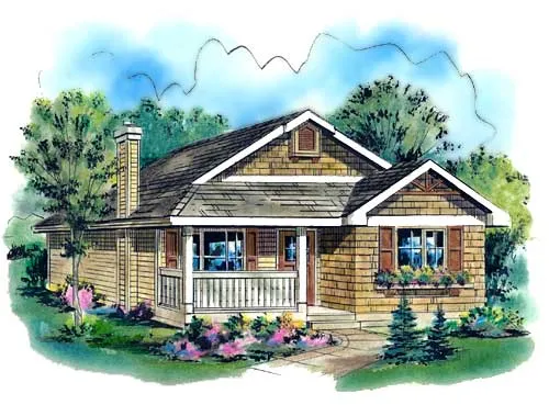 Full Rendering for House Plan #138144