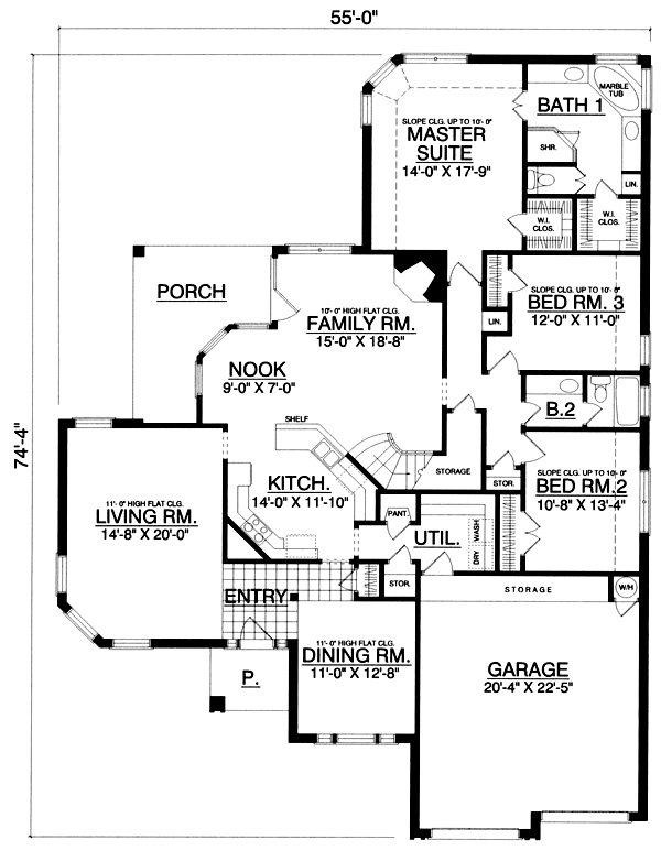 Main Floor Plan for House Plan #440772