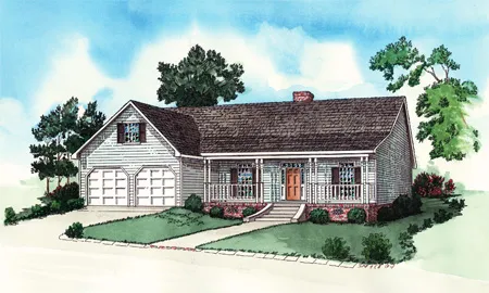 Full Rendering for House Plan #406171
