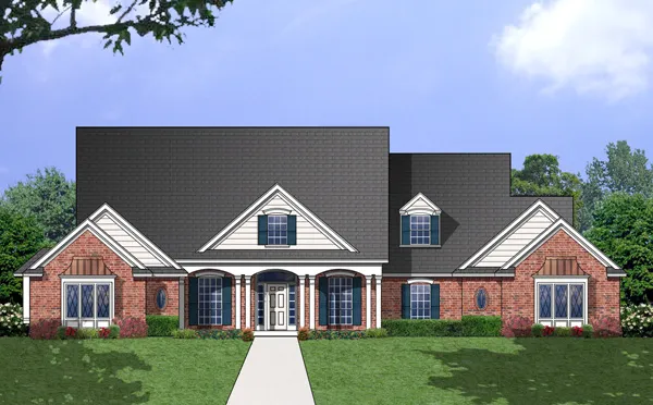 Full Rendering for House Plan #444772