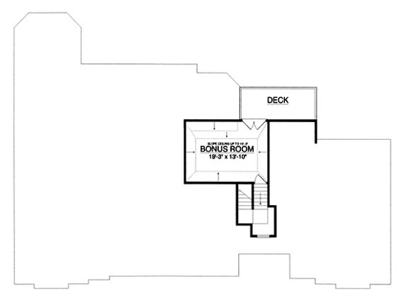 Second Floor Plan for House Plan #444772
