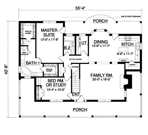 Main Floor Plan for House Plan #442322